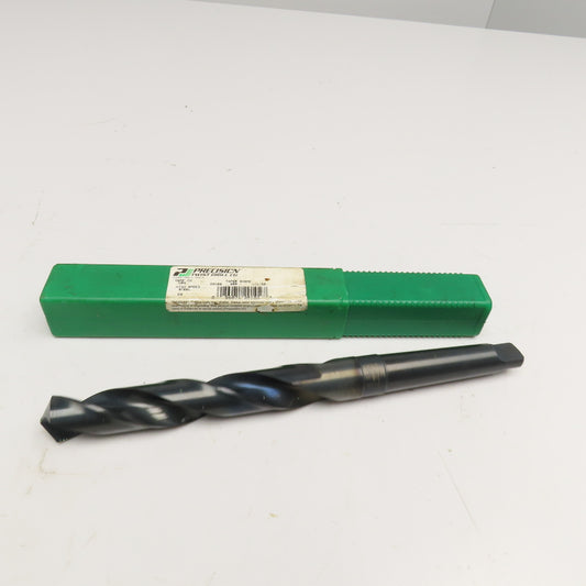 Precision Twist Drill 1-1/32" Diam. 2 Flute Drill Bit MT3 Shank 118° 11-1/2" OAL