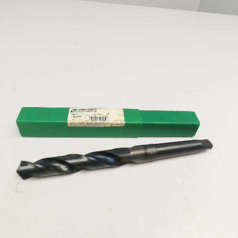 Precision Twist Drill 1-1/32" Diam. 2 Flute Drill Bit MT3 Shank 118° 11-1/2" OAL