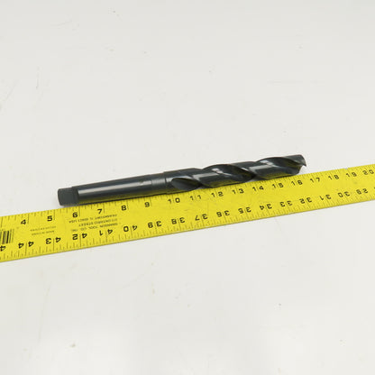 Precision Twist Drill 1-1/64" Diam. 2 Flute Drill Bit MT3 Shank 135° 11-1/2" OAL