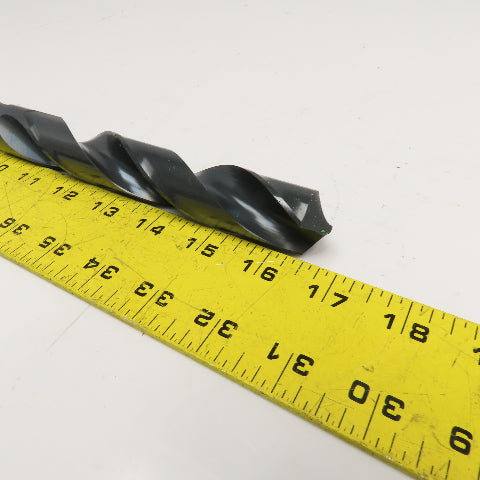 Precision Twist Drill 1-1/64" Diam. 2 Flute Drill Bit MT3 Shank 135° 11-1/2" OAL