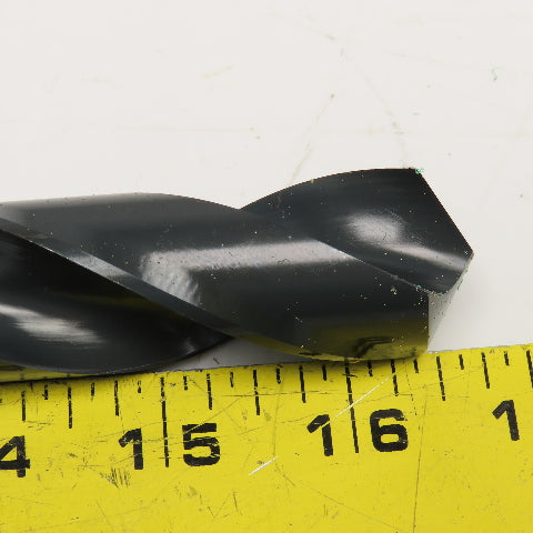 Precision Twist Drill 1-1/64" Diam. 2 Flute Drill Bit MT3 Shank 135° 11-1/2" OAL