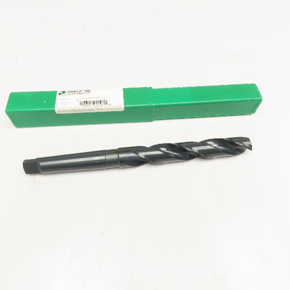 Precision Twist Drill 1-1/64" Diam. 2 Flute Drill Bit MT3 Shank 135° 11-1/2" OAL