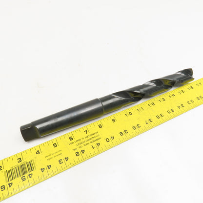Precision Twist Drill 1-11/64" Dia. 2 Flute Drill Bit MT4 Shank 118° 11-1/2" OAL
