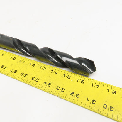 Precision Twist Drill 1-11/64" Dia. 2 Flute Drill Bit MT4 Shank 118° 11-1/2" OAL
