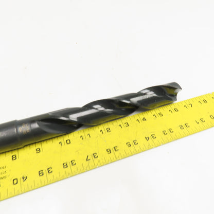 Precision Twist Drill 1-11/64" Dia. 2 Flute Drill Bit MT4 Shank 118° 11-1/2" OAL