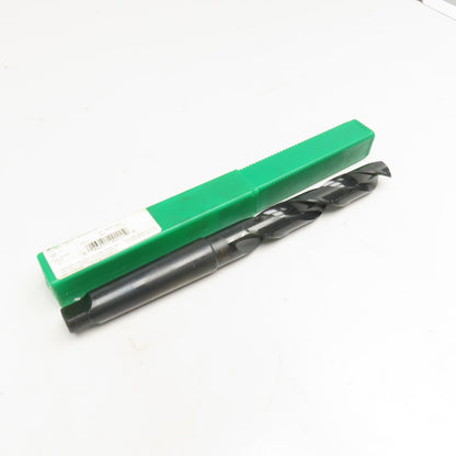 Precision Twist Drill 1-11/64" Dia. 2 Flute Drill Bit MT4 Shank 118° 11-1/2" OAL