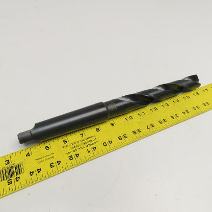 Precision Twist Drill 1-7/64" Dia. 2 Flute Drill Bit MT4 Shank 118° 11-1/2" OAL