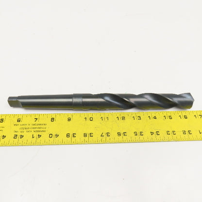 Precision Twist Drill 1-3/64" Dia. 2 Flute Drill Bit MT3 Shank 118° 11-1/2" OAL