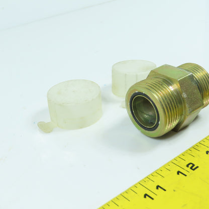 1-5/16"-12 Male ORB x 1-7/16"-12 Male ORFS In-line Hydraulic Coupling