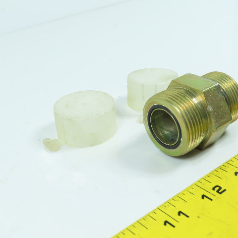 1-5/16"-12 Male ORB x 1-7/16"-12 Male ORFS In-line Hydraulic Coupling