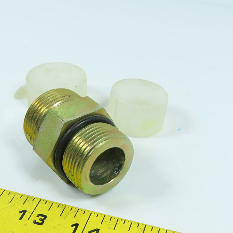 1-5/16"-12 Male ORB x 1-7/16"-12 Male ORFS In-line Hydraulic Coupling