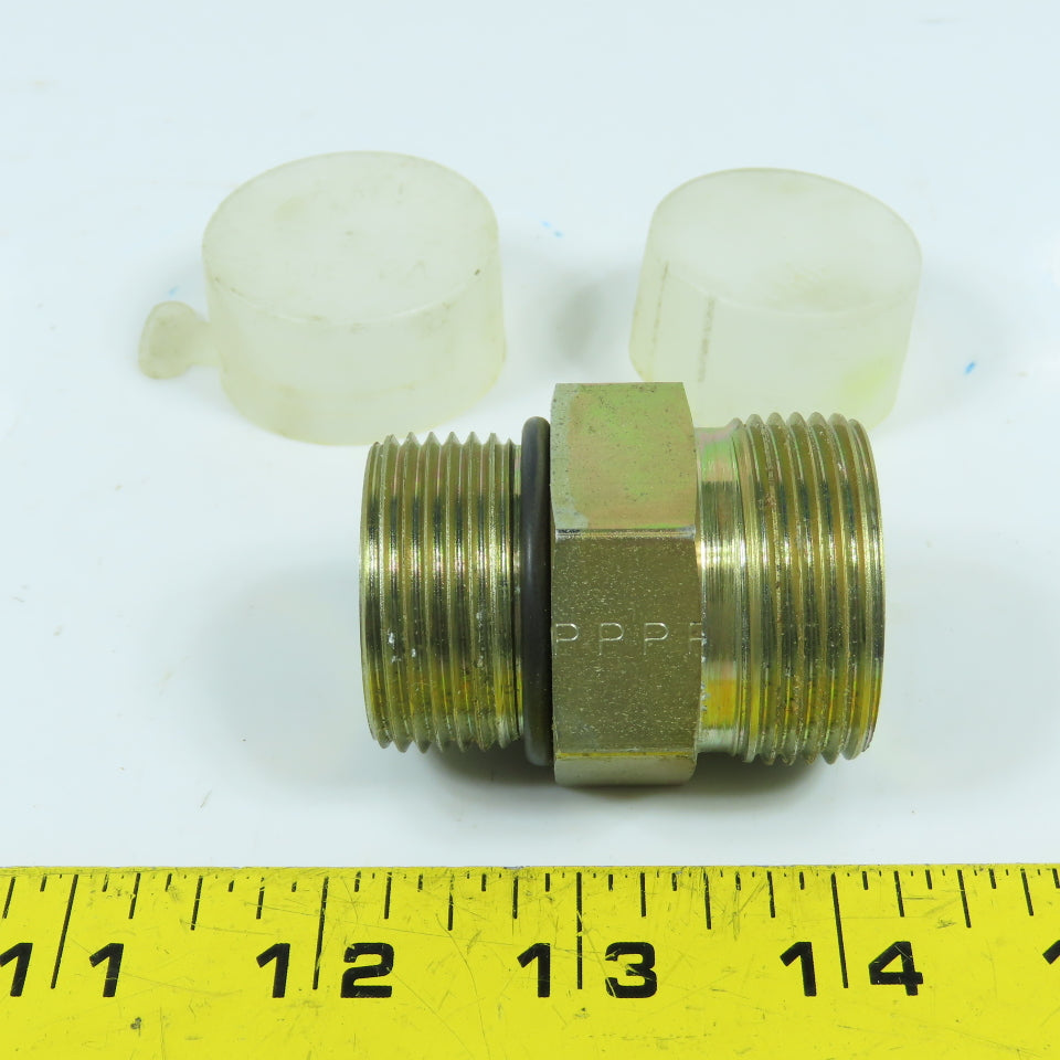 1-5/16"-12 Male ORB x 1-7/16"-12 Male ORFS In-line Hydraulic Coupling