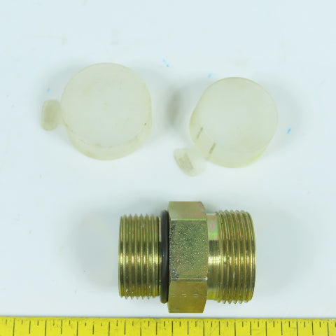 1-5/16"-12 Male ORB x 1-7/16"-12 Male ORFS In-line Hydraulic Coupling