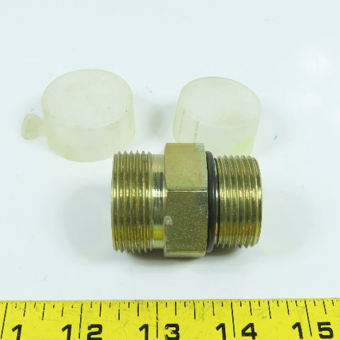1-5/16"-12 Male ORB x 1-7/16"-12 Male ORFS In-line Hydraulic Coupling