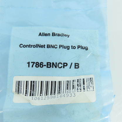 Allen Bradley COntrolNet BNC Plug To Plug Connector NEW SEALED