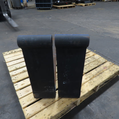 Yale 47" Long  x 7" Wide Shaft Mounted Steel Tapered Fork 1.8" Shaft Set Of 2