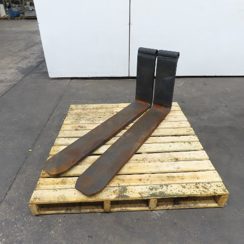 Yale 47" Long  x 7" Wide Shaft Mounted Steel Tapered Fork 1.8" Shaft Set Of 2