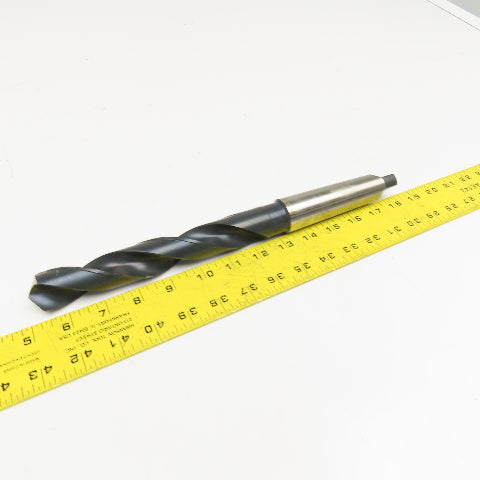 Precision Twist Drill 20108 1-1/8" Diam. 2 Flute Drill Bit MT4 Shank 118°