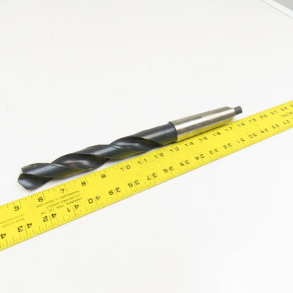 Precision Twist Drill 20108 1-1/8" Diam. 2 Flute Drill Bit MT4 Shank 118°
