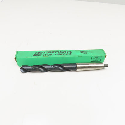 Precision Twist Drill 20108 1-1/8" Diam. 2 Flute Drill Bit MT4 Shank 118°