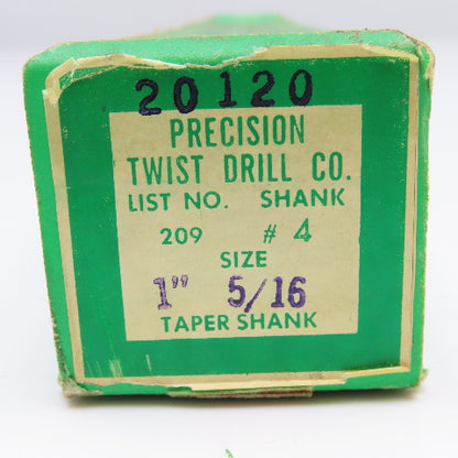 Precision Twist Drill 20120 1-5/16" Diam. 2 Flute Drill Bit MT4 Shank 118°