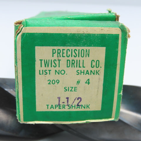 Precision Twist Drill 1-1/2" Diam. 2 Flute Drill Bit MT4 Shank 118°
