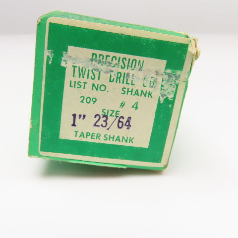 Precision Twist Drill 1-23/64" Diam. 2 Flute Drill Bit MT4 Shank 118°