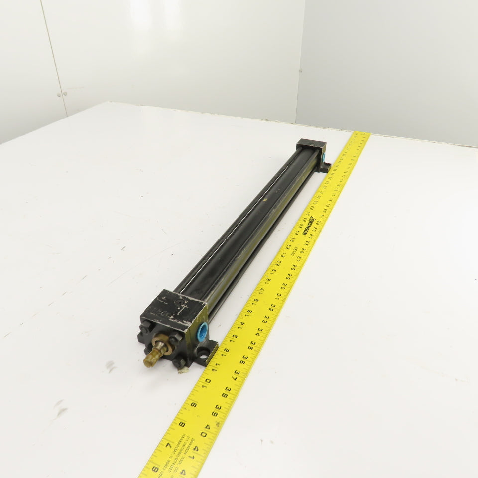 Yates Double Acting Pneumatic Air Cylinder 1.5" Bore 21" Stroke 5/8" Rod