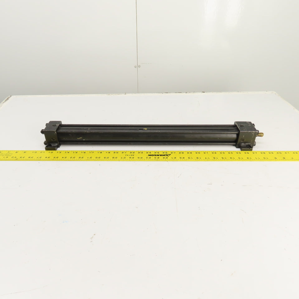 Yates Double Acting Pneumatic Air Cylinder 1.5" Bore 21" Stroke 5/8" Rod