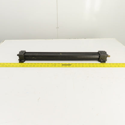 Yates Double Acting Pneumatic Air Cylinder 1.5" Bore 21" Stroke 5/8" Rod