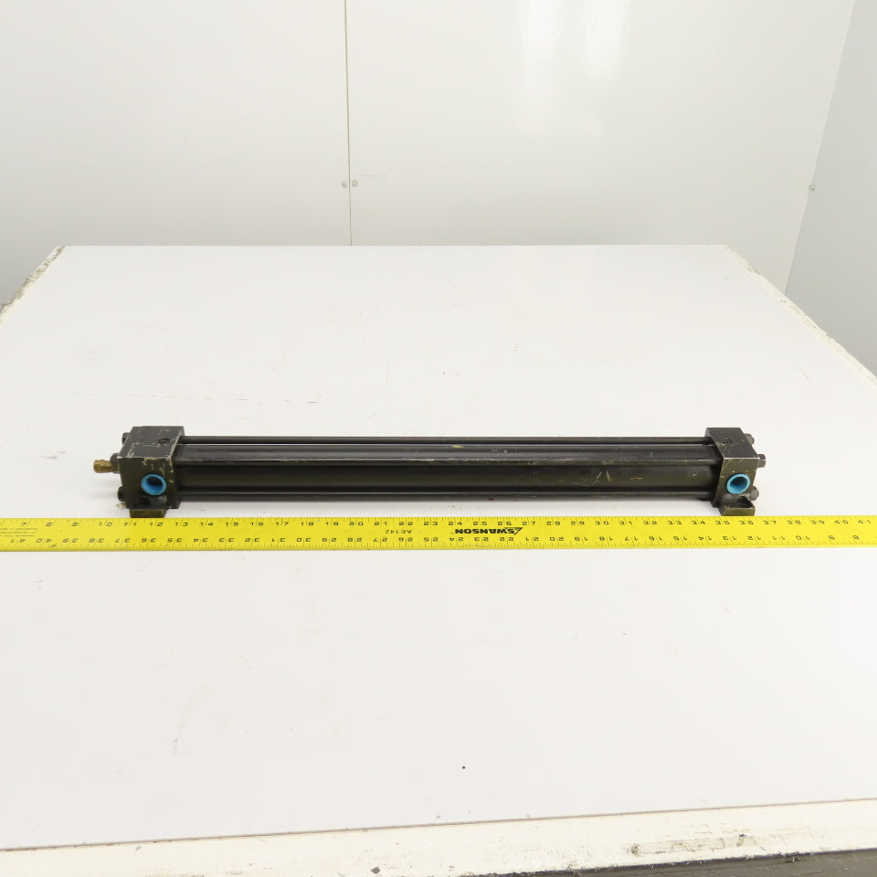 Yates Double Acting Pneumatic Air Cylinder 1.5" Bore 21" Stroke 5/8" Rod