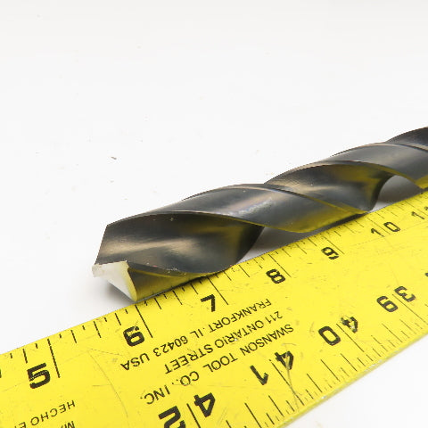Precision Twist Drill 1-5/64" Diam. 2 Flute Drill Bit MT4 Shank 118° 12-1/2" OAL