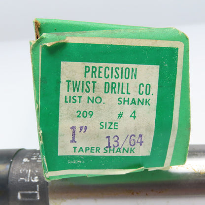 Precision Twist Drill 1-13/64" Diam. 2 Flute Drill Bit MT4 Shank 118°