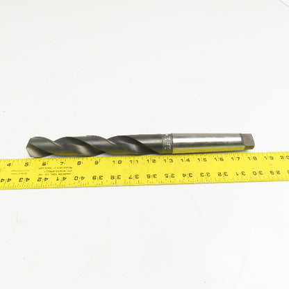 Precision Twist Drill 1-13/64" Diam. 2 Flute Drill Bit MT4 Shank 118°