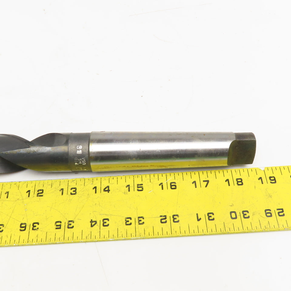 Precision Twist Drill 1-13/64" Diam. 2 Flute Drill Bit MT4 Shank 118°