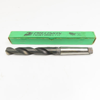 Precision Twist Drill 1-13/64" Diam. 2 Flute Drill Bit MT4 Shank 118°