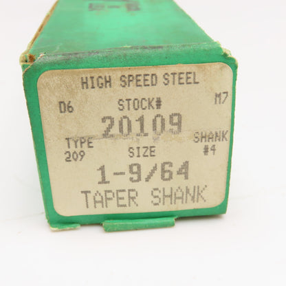 Precision Twist Drill 1-9/64" Diam. 2 Flute Drill Bit MT4 Shank 118°