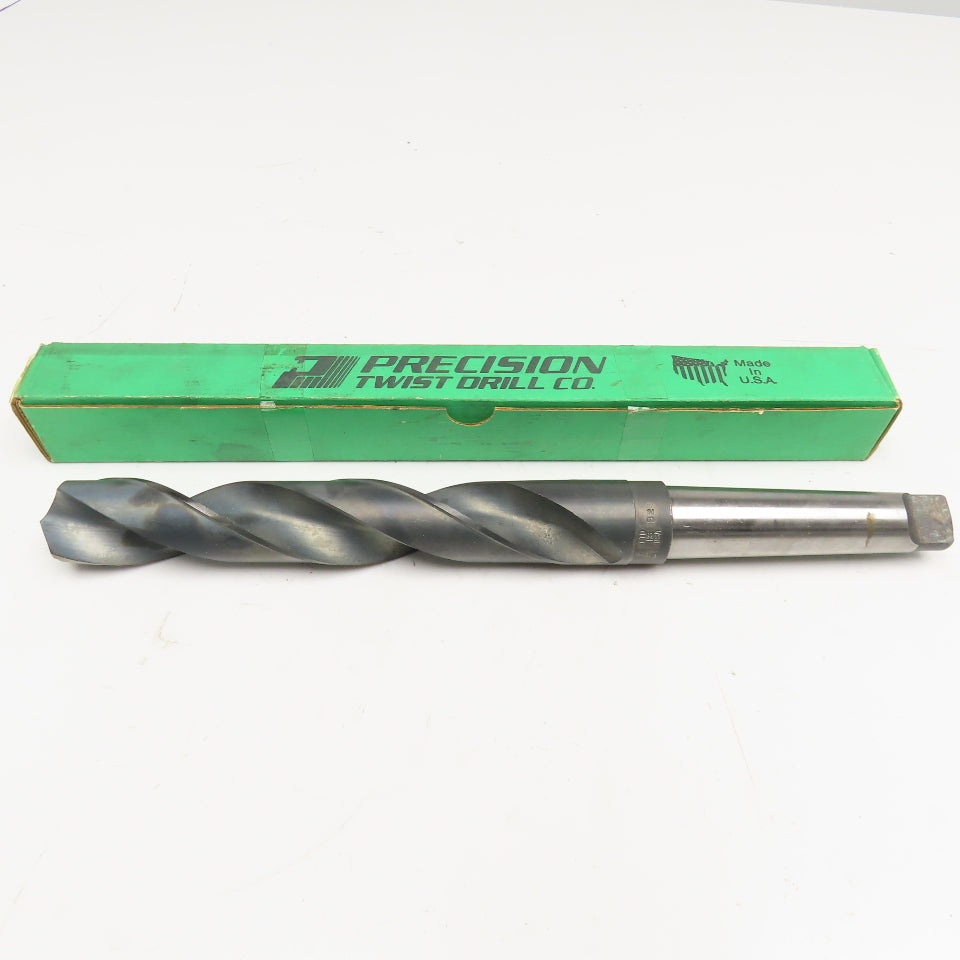 Precision Twist Drill 1-7/16" Diam. 2 Flute Drill Bit MT4 Shank 118°