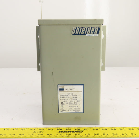 Hevi-Duty HS1F2AS 2.0kVA Single Phase Transformer Pri 240/480V Sec 120/240V 3R