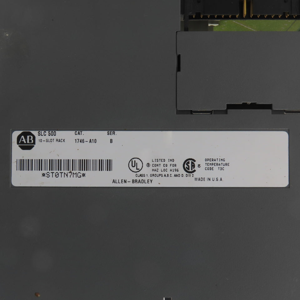 Allen Bradley 1746-A10 Ser B 10-Slot Rack Chassis (Clean)