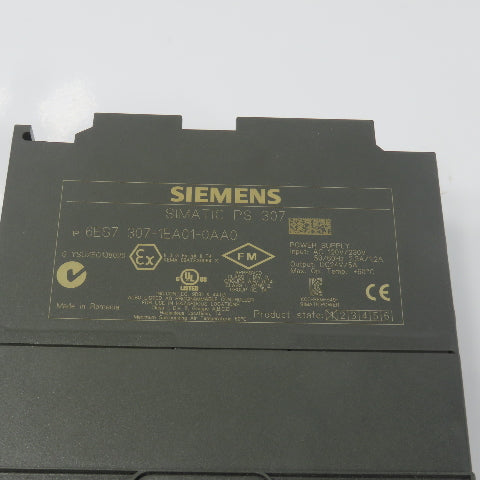 Siemens 307-1EA01-0AA0 Simatic PS 307 24VDC 5A Power Supply 120/230V Input Clean