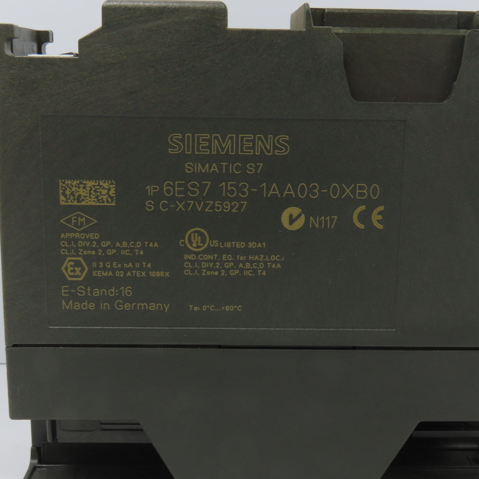 Siemens 153-1AA03-0XB0 Simatic S7 ET 200M Interface Module W/ Plug