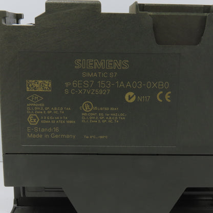 Siemens 153-1AA03-0XB0 Simatic S7 ET 200M Interface Module W/ Plug
