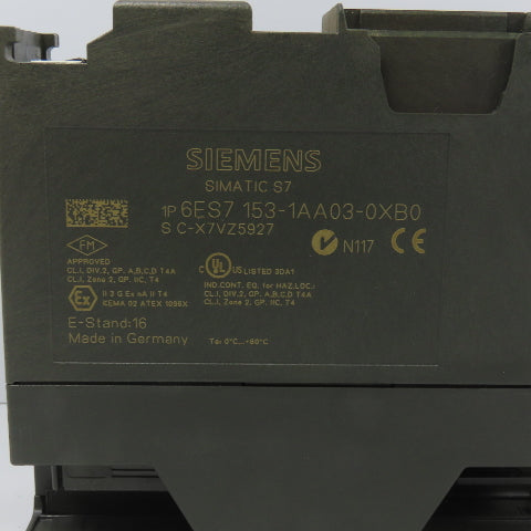Siemens 153-1AA03-0XB0 Simatic S7 ET 200M Interface Module W/ Plug