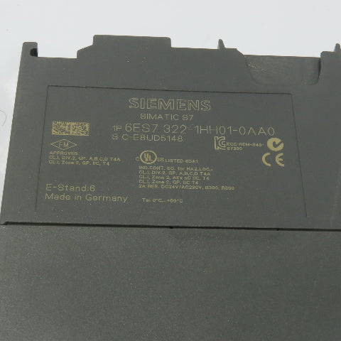 Siemens 6ES7 322-1HH01-0AA0 Simatic S7 SM322 Digital Output Module