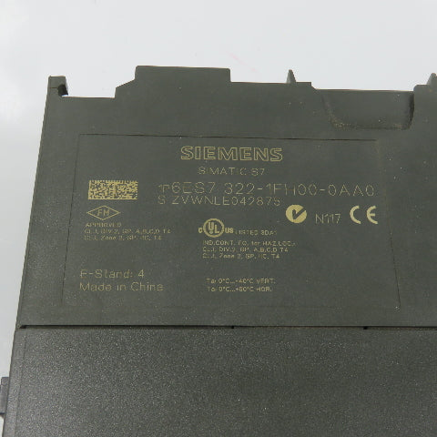 Siemens 6ES7 322-1FH00-0AA0 Simatic S7 SM322 Digital Output Module (NO COVER)