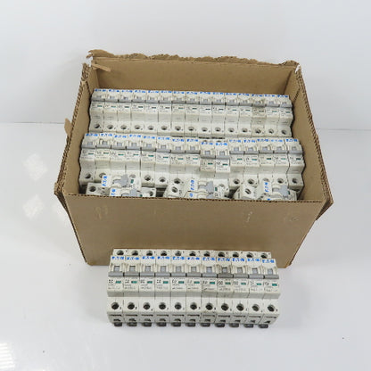 Eaton WMZS1D02 D2 2A 1-Pole Rail Mount Circuit Breaker 230/400VAC HUGE Lot Of 83