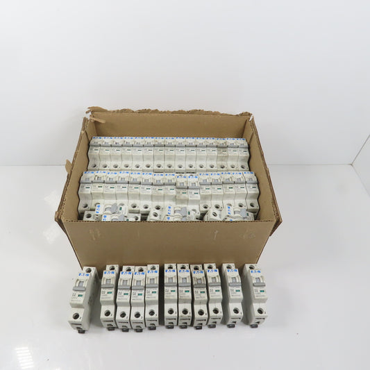 Eaton WMZS1D02 D2 2A 1-Pole Rail Mount Circuit Breaker 230/400VAC HUGE Lot Of 83