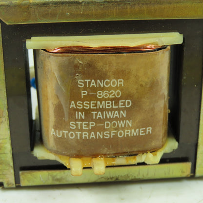 Stancor P-8620 Step Down Auto Transformer 230V Black-Red 115V 50VA Yellow-Red