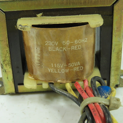 Stancor P-8620 Step Down Auto Transformer 230V Black-Red 115V 50VA Yellow-Red